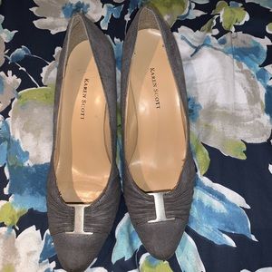 Karen Scott grey 2 inch heels